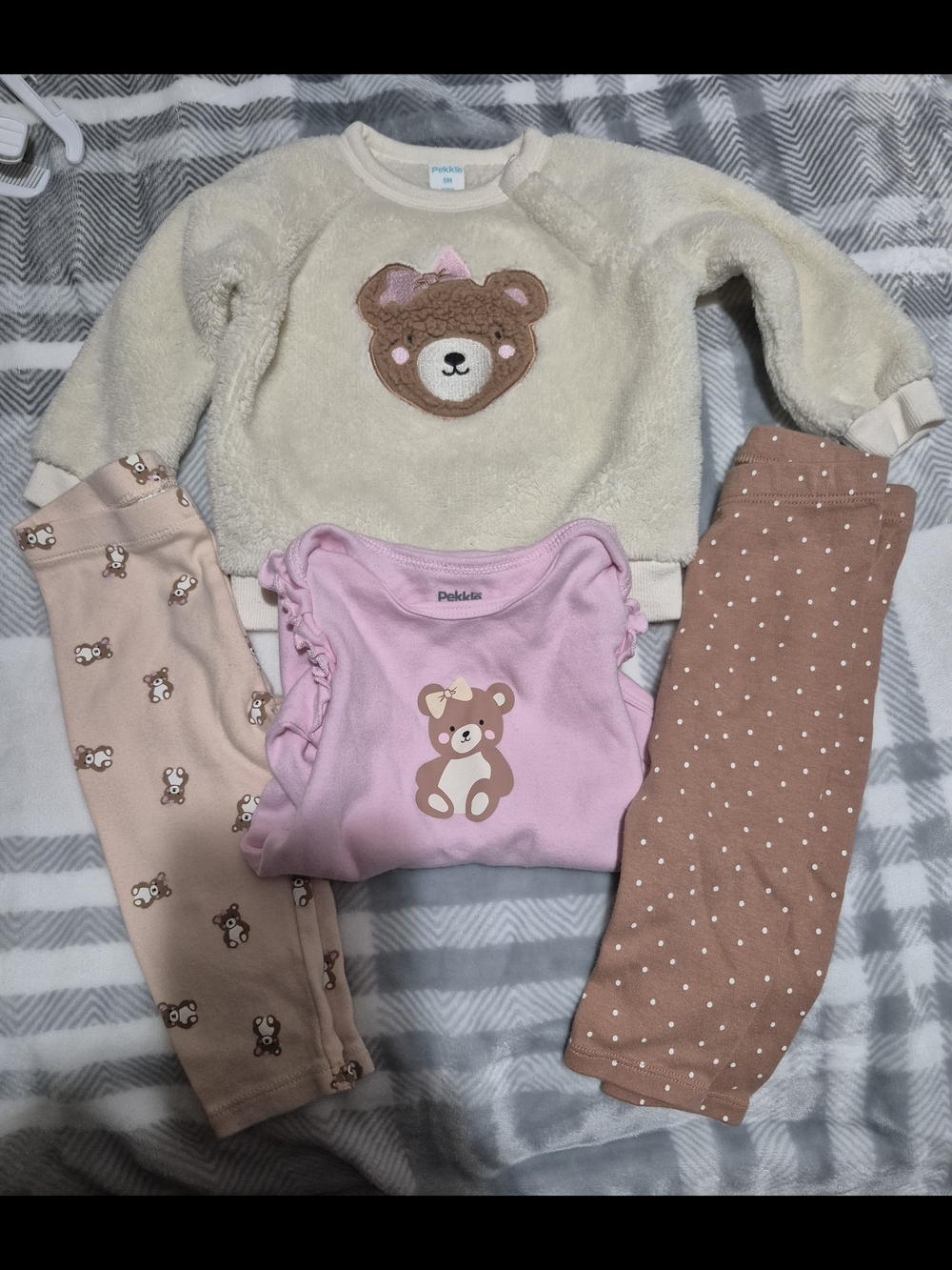 Pekkle Teddy Bear Baby Set 9M